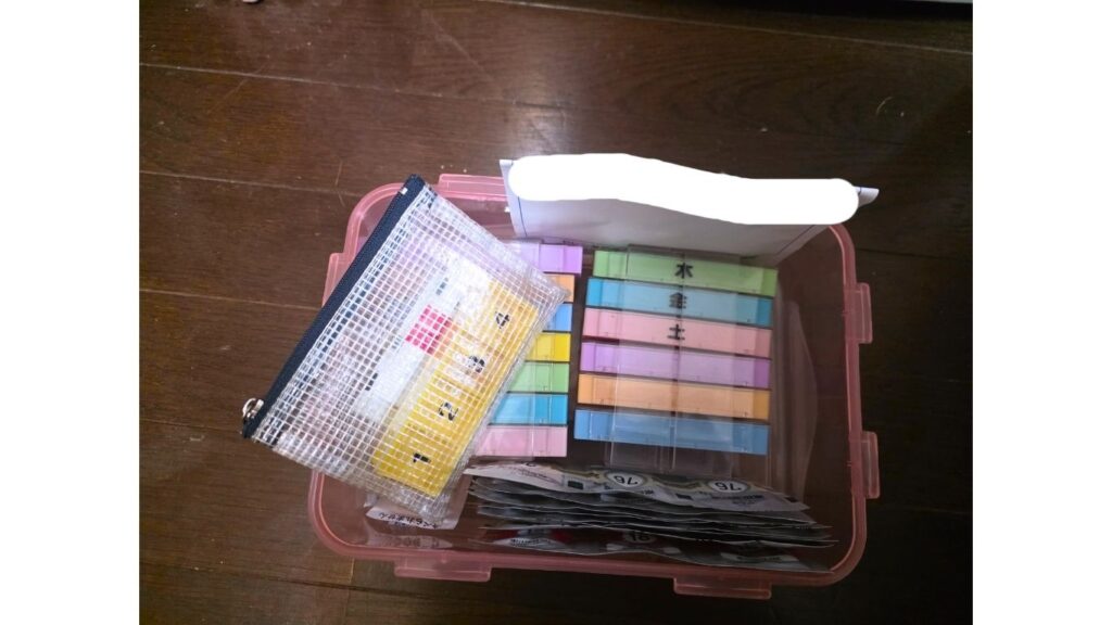 サプリと薬の管理方法｜1日分をケースに分けて密閉容器で保管
